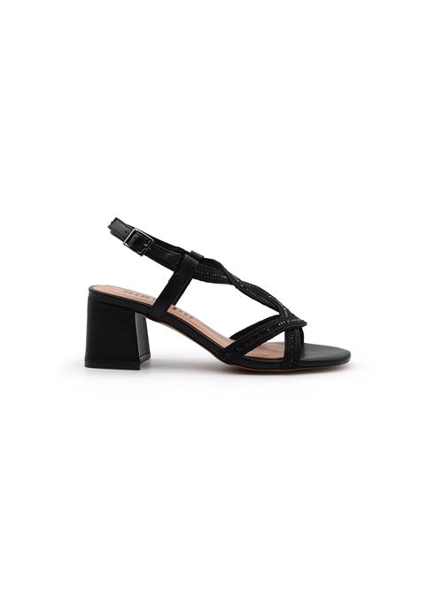 SANDALO BRILLANTINI NERO BIBI LOU | 821Z94TBLK